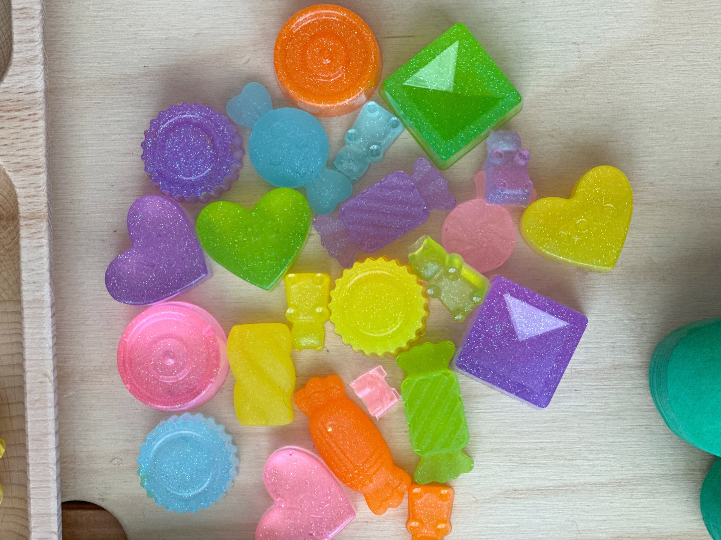 Cupid's Candy Mix – Resin Play Pieces (24 Pieces Assorted)