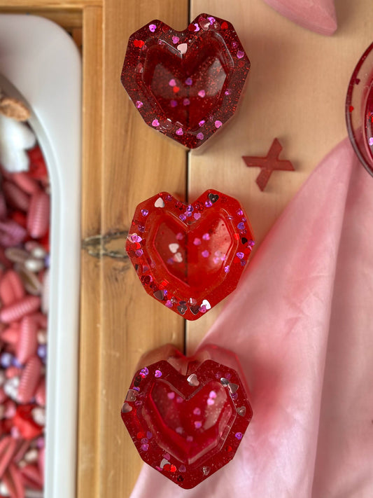Heart Cups - Resin Play Pieces