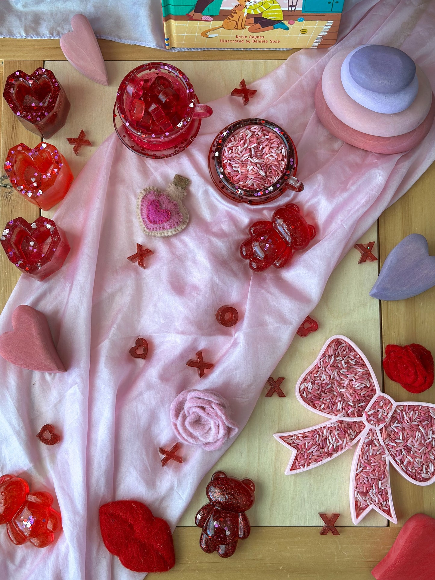 Heart Cups - Resin Play Pieces