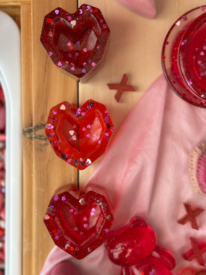 Heart Cups - Resin Play Pieces